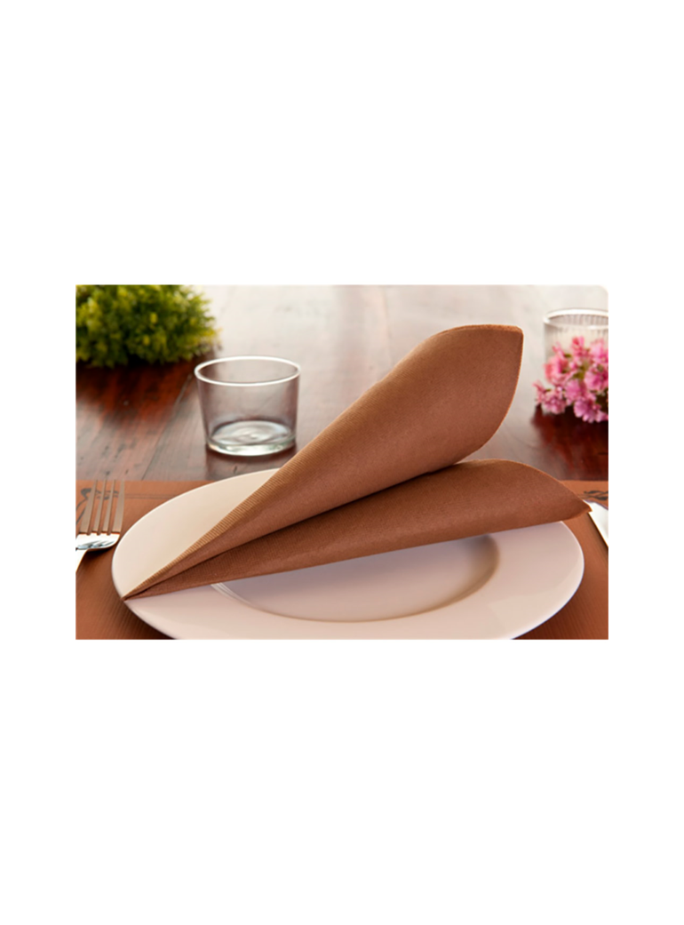 Servetėlės 39 cm DP  rudos (50)