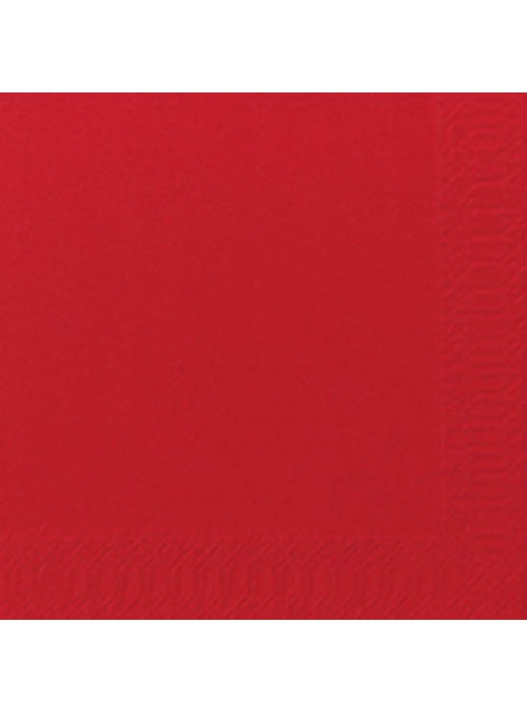 Napkins 3 layers, 40x40 cm, red, (125 pcs.)