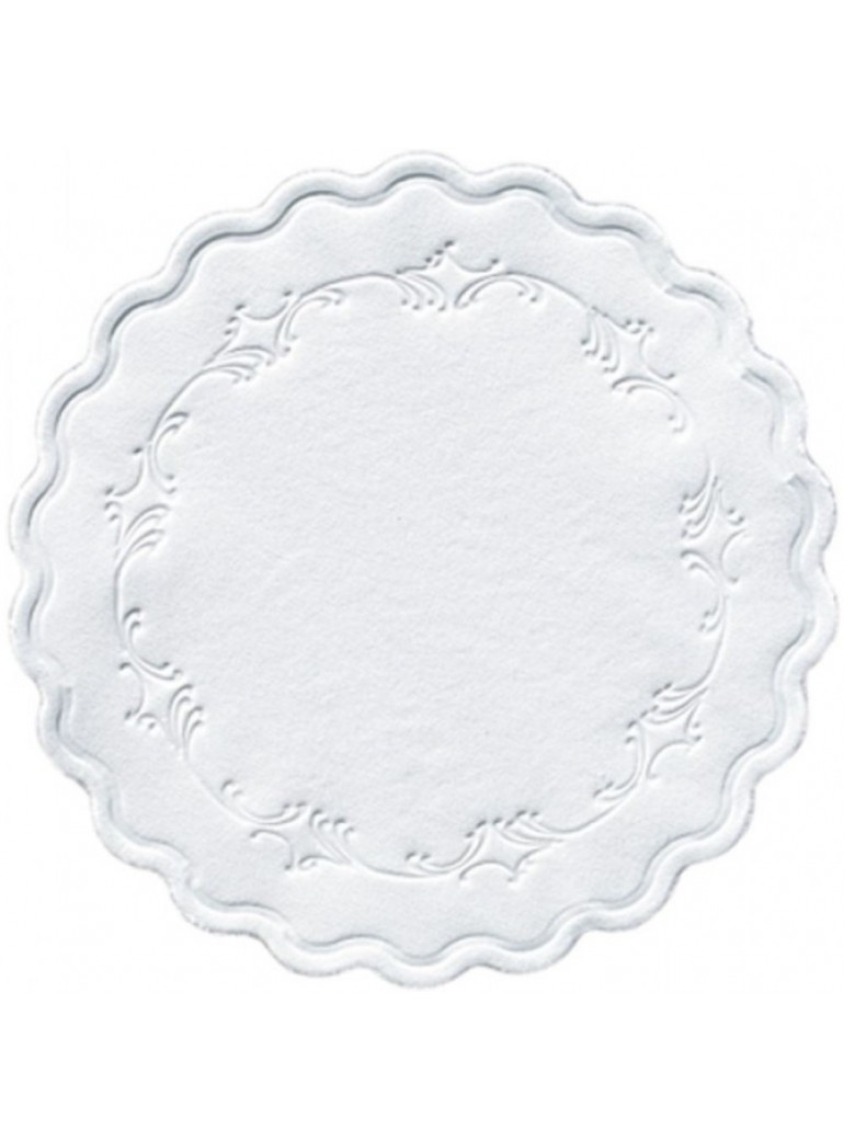 Servetėlės po puodeliu 9 cm 8 sl. balti (500)