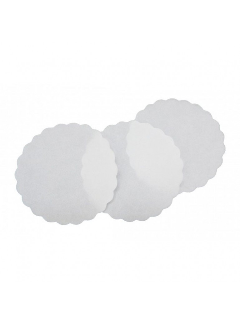 Servetėlės po puodeliui 9 cm., 1 sl., (1000) balt.