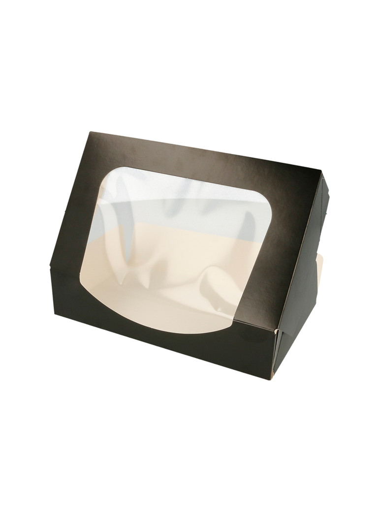 Vienk dėžutė Sushi juoda  17,5x12x4,5 cm  pop su langu (50)