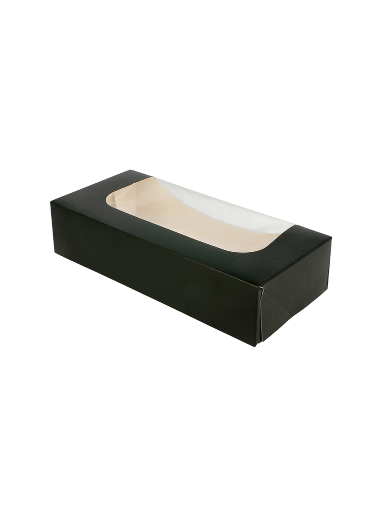 Vienk dėžutė Sushi juoda  20x9x4,5 cm  pop su langu (50)