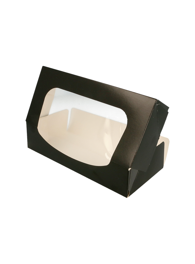 Vienk dėžutė Sushi juoda  20x9x4,5 cm  pop su langu (50)