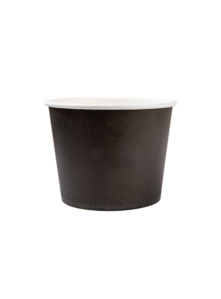 Vienk. Indelis D13.5 H10.4 cm 1000 ml apvalus pop juodas(50)