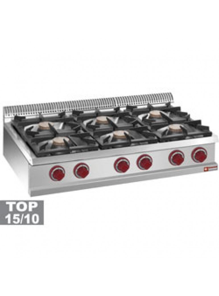 Diamond gas stove, 6 burners 42 kW Optima 700