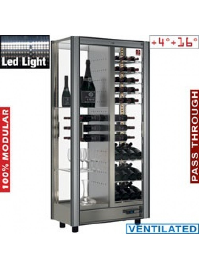 Diamond wine refrigerator (112/128 x 0.75l bottles) 530 l.  double sided