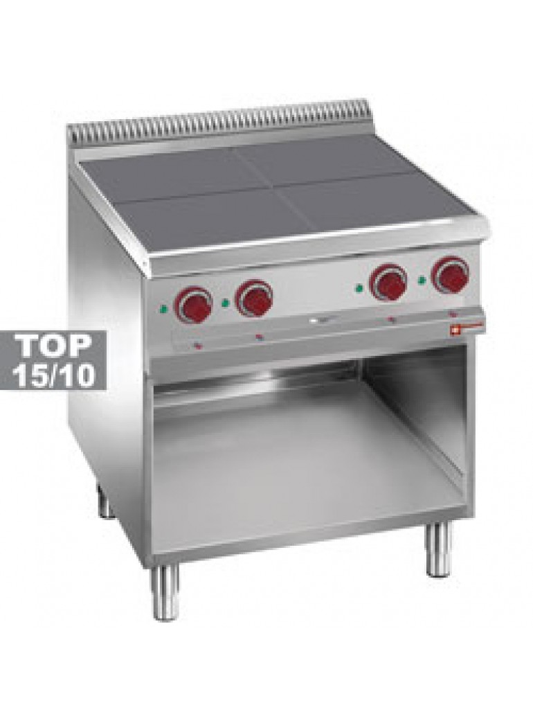 Diamond electric stove with smooth surface, 4 hotplates, with cabinet Optima 700