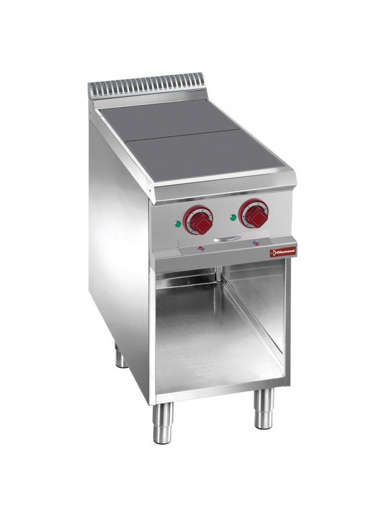 Diamond electric stove with smooth surface, 2 hotplates, with cabinet Optima 700