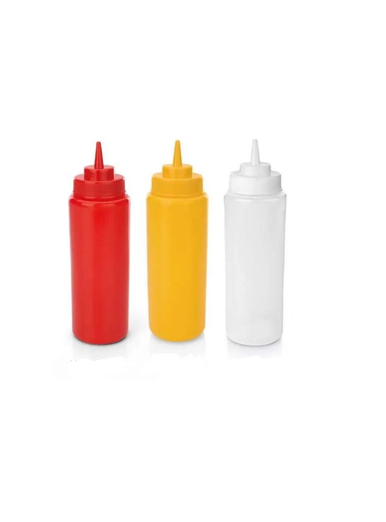 Dispenseris padažams 0.95 l. plastikinis geltonas