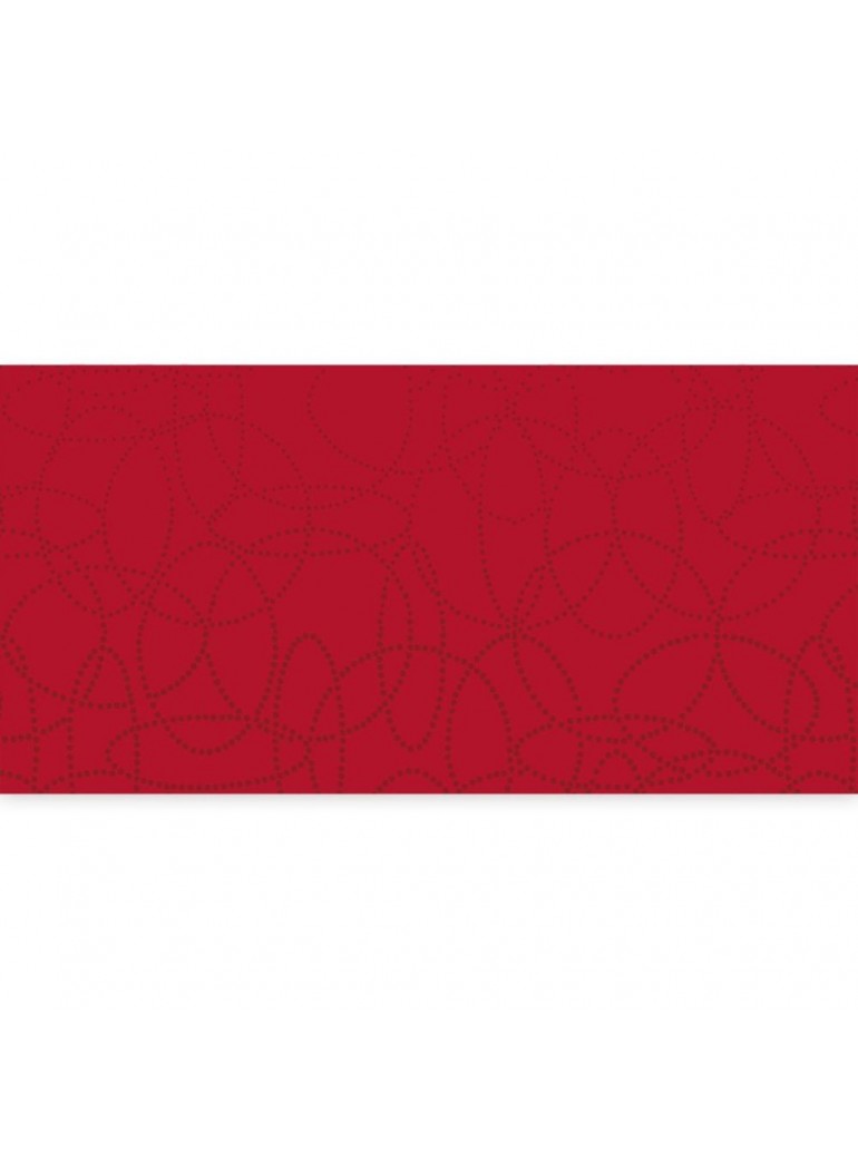 Tablecloth Dunisilk 84x84 cm., CIRCUITS RED