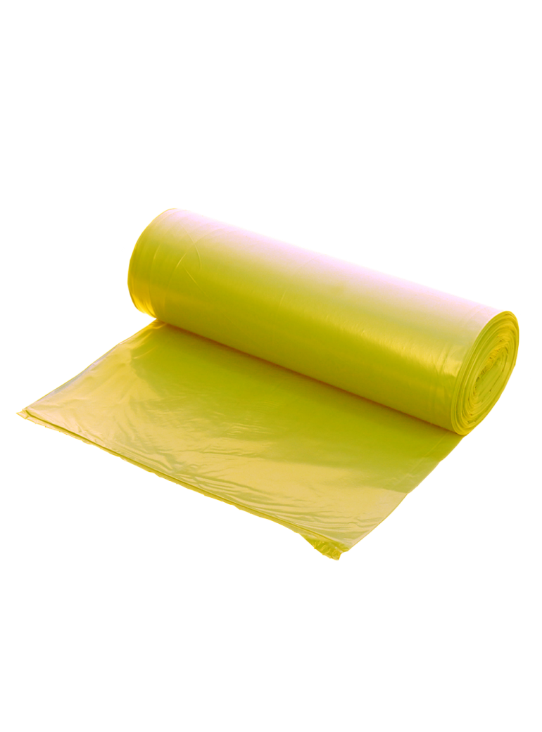Garbage bags 30 l. HDPE (50 pcs., yellow)