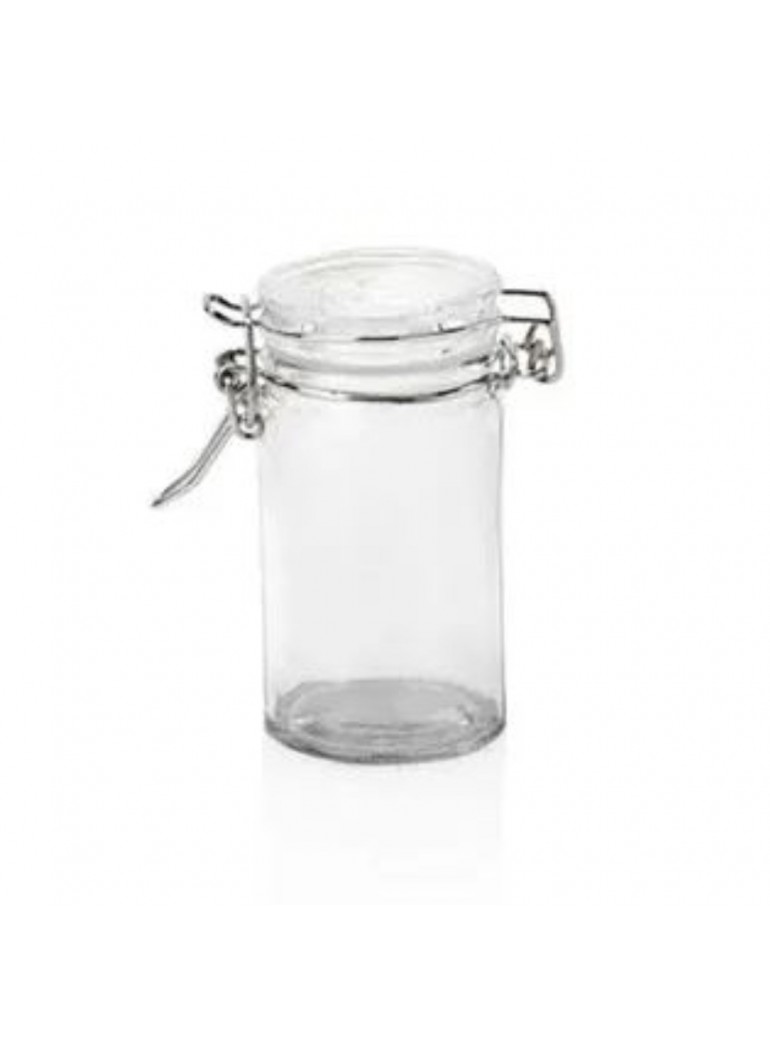 Stiklainis 100 ml. D 4,5 H 8,5 su dangčiu