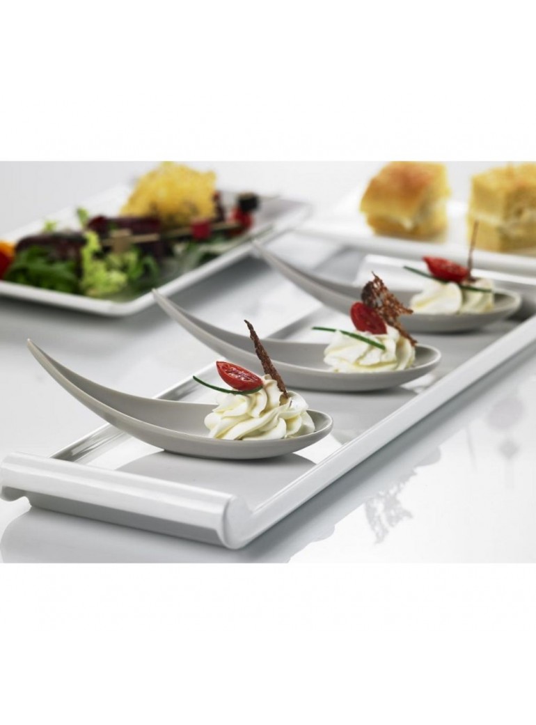 Šaukštas Finger Food 15.3 x 4.7 x 5 cm. pilkas melamino