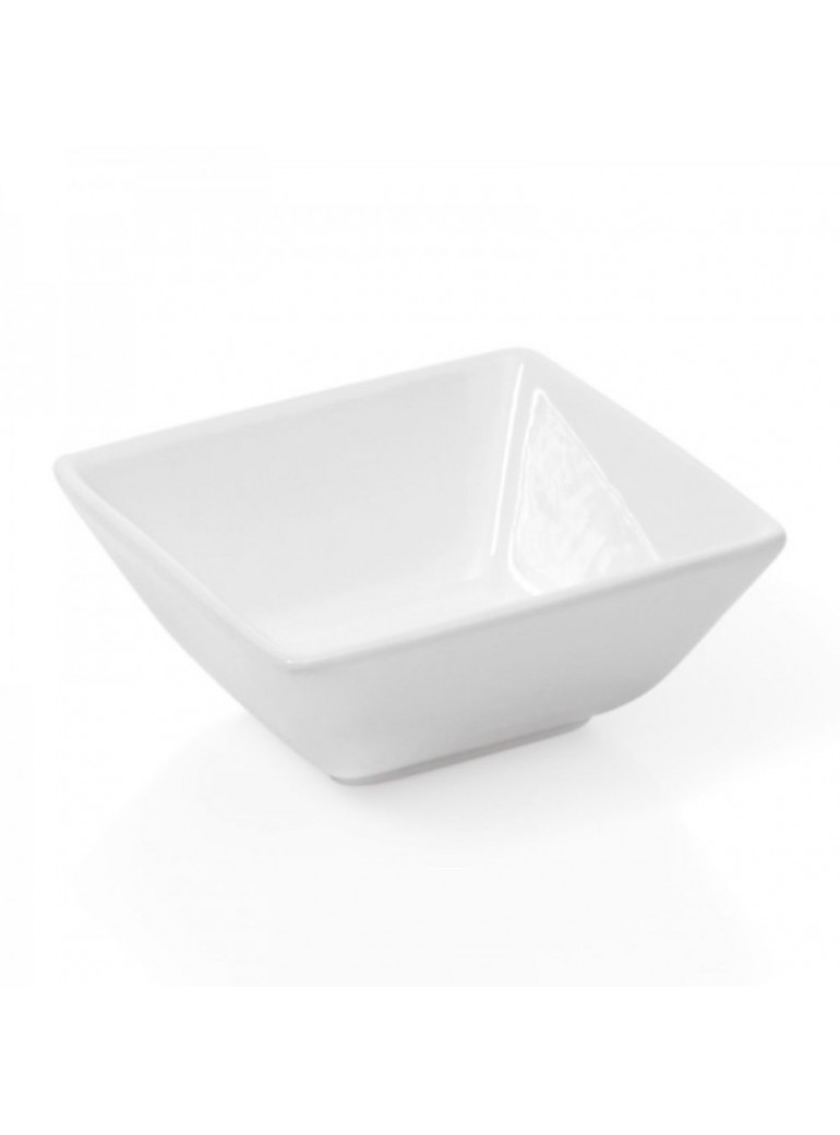 Plate for serving. WAS, Mini. 8 cm. x 8 cm. H4 cm. Porcelain, white.