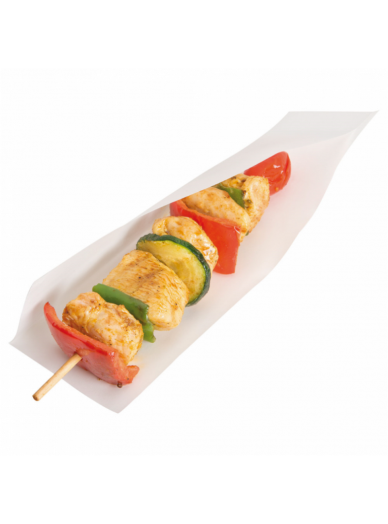 Maišelis 15x13x10 cm. hotdogui baltas atviras (100)