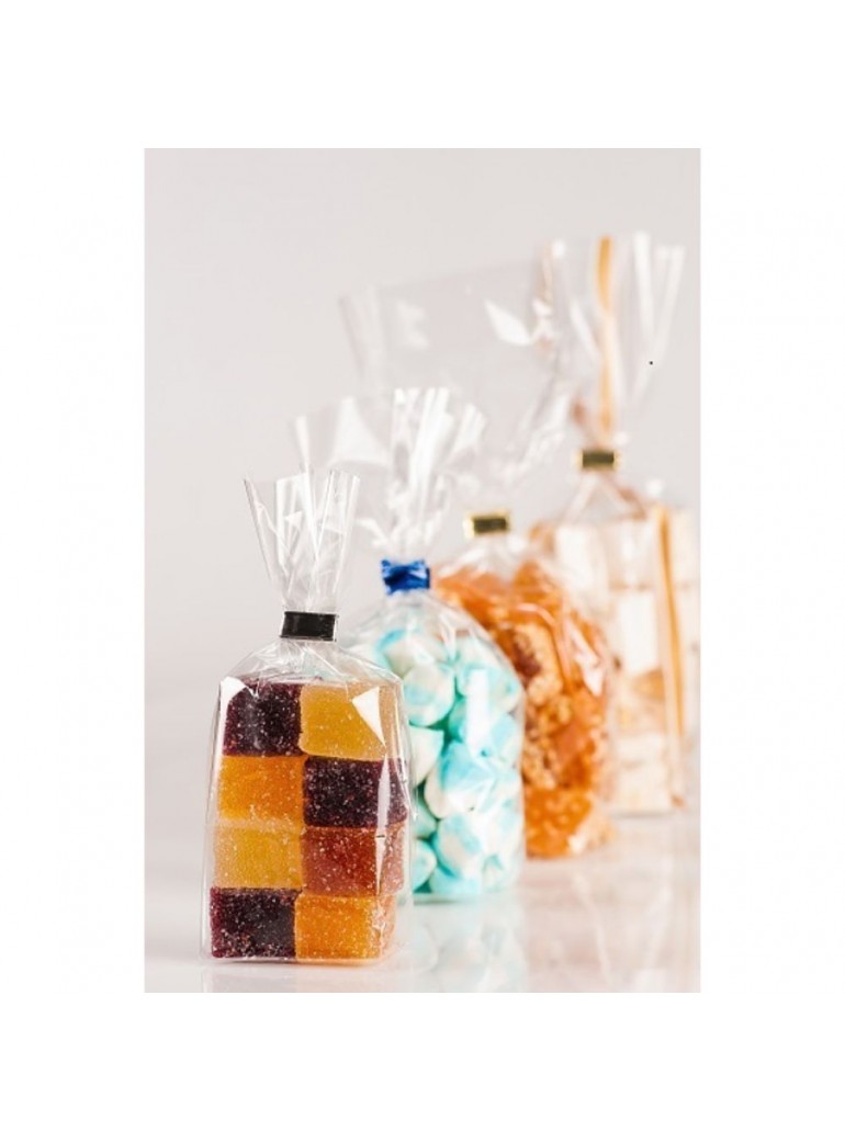 Maišelis 130+80 x 370 mm. skaidrus (100)