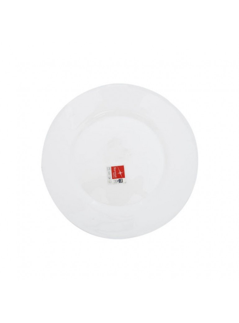 Plate. BORMIOLI ROCCO, RONDA SERIES. D20 cm. Glass, white.