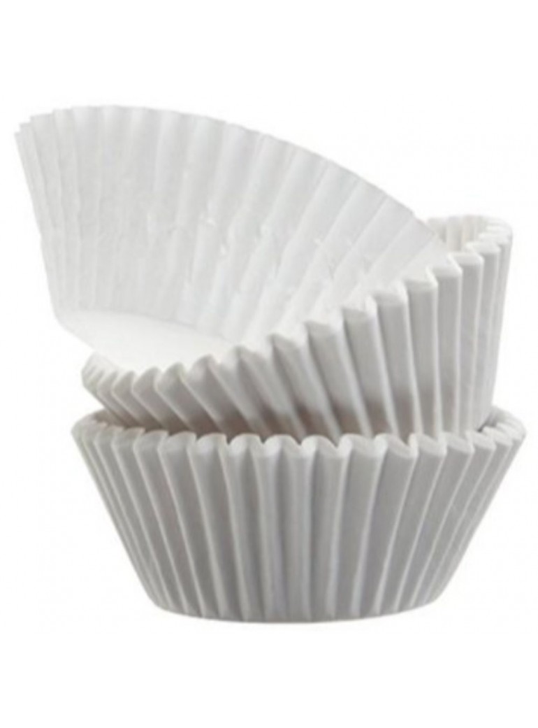 Krepšeliai kepimui D50x32 mm. pop. balti (200)