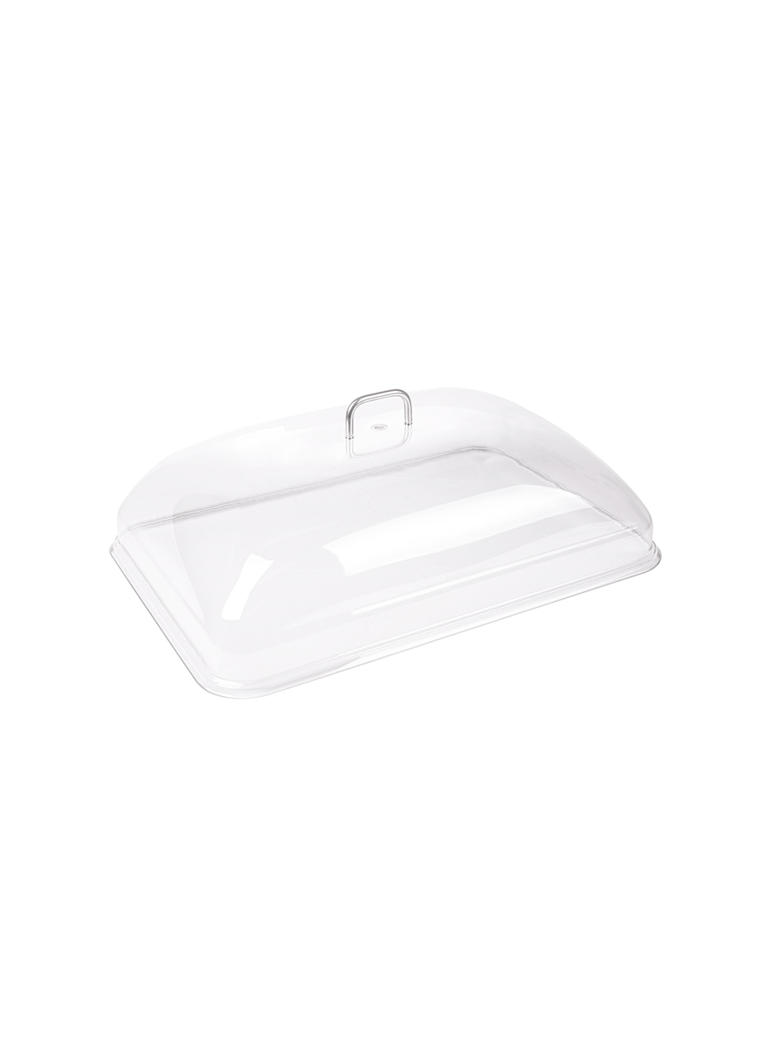 Gaubtas patiekalams 36 x 51 x 14 cm. skaidrus