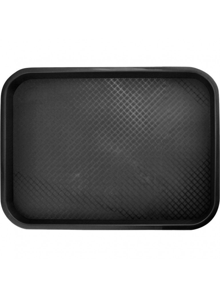 Padėklas 30x40 cm. plastikinis juodas