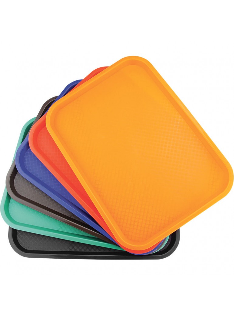 Padėklas 30x40 cm. plastikinis pilkas