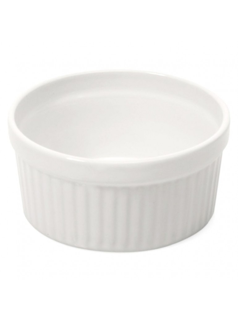 Souffle bowl D11 x H5 cm. Porcelain, white. Souffle bowl D11 x H5 cm. Porcelain, white.