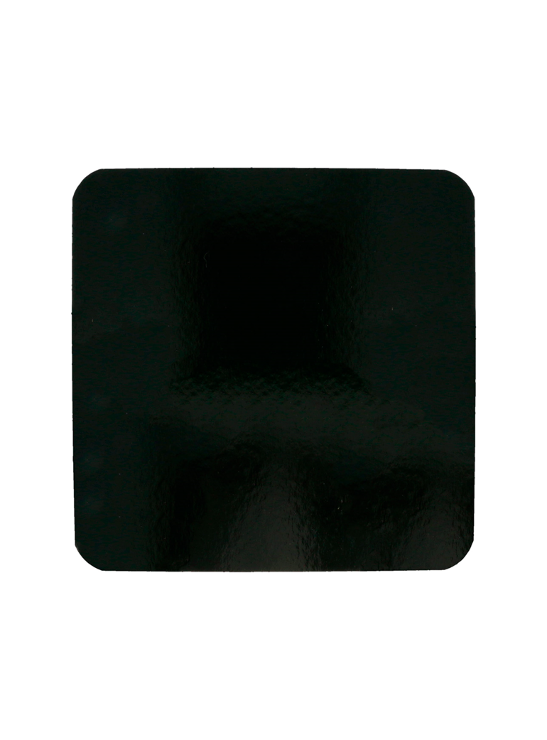 Padėkliukas po tortu 20x20 cm dvipusis auks/juod (50) (įpak)