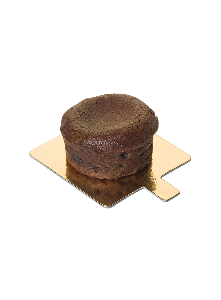 Padėkliukas pyragaičiui 8x8 cm dvipusis auks/juod (250)