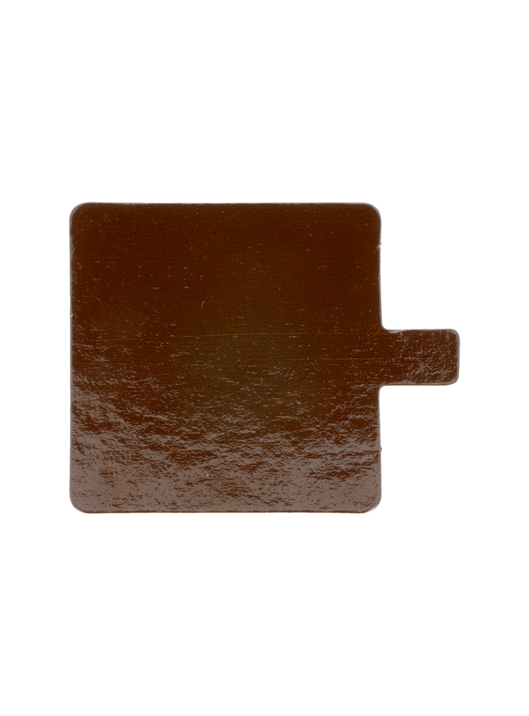 Padėkliukas pyragaičiui 8x8 cm dvipusis rud/vanil (200)