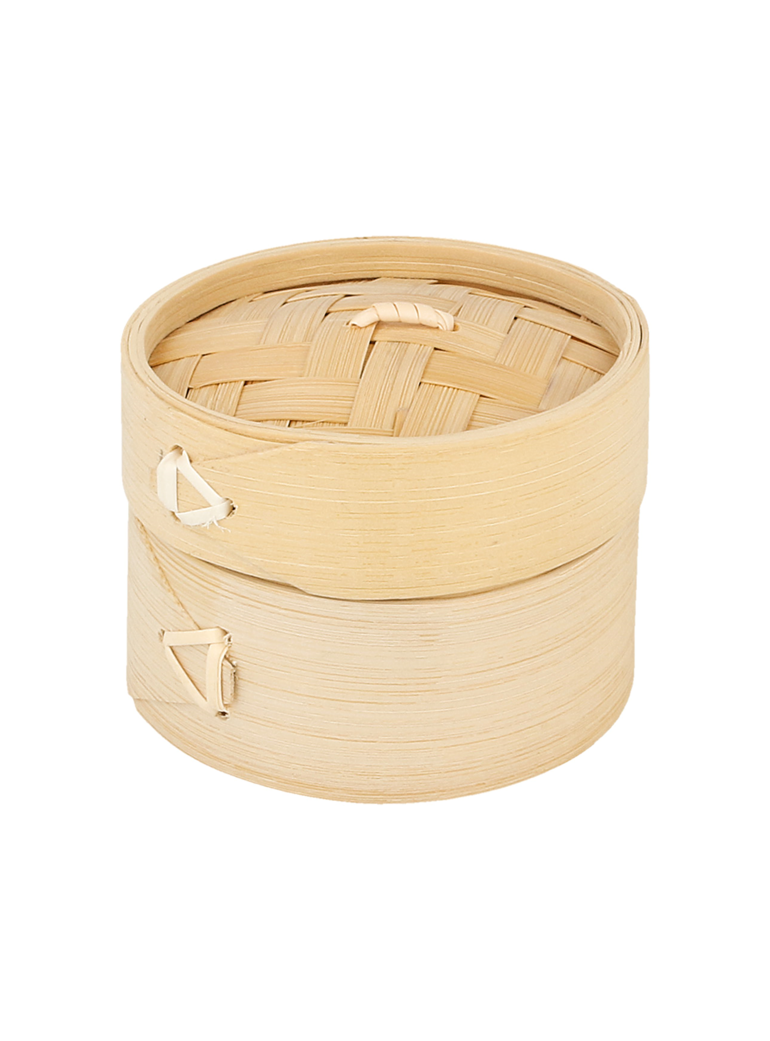Indas mini Dim-sun 8x6 cm, bambukinis su dangt