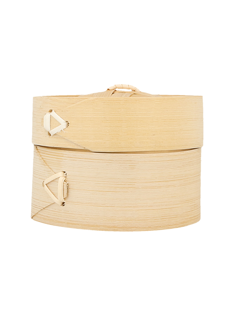 Indas mini Dim-sun 8x6 cm, bambukinis su dangt