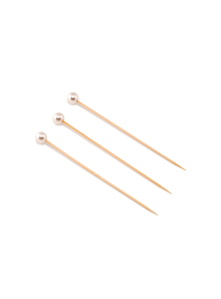 Bamboo pins 12 cm PEARL (100)