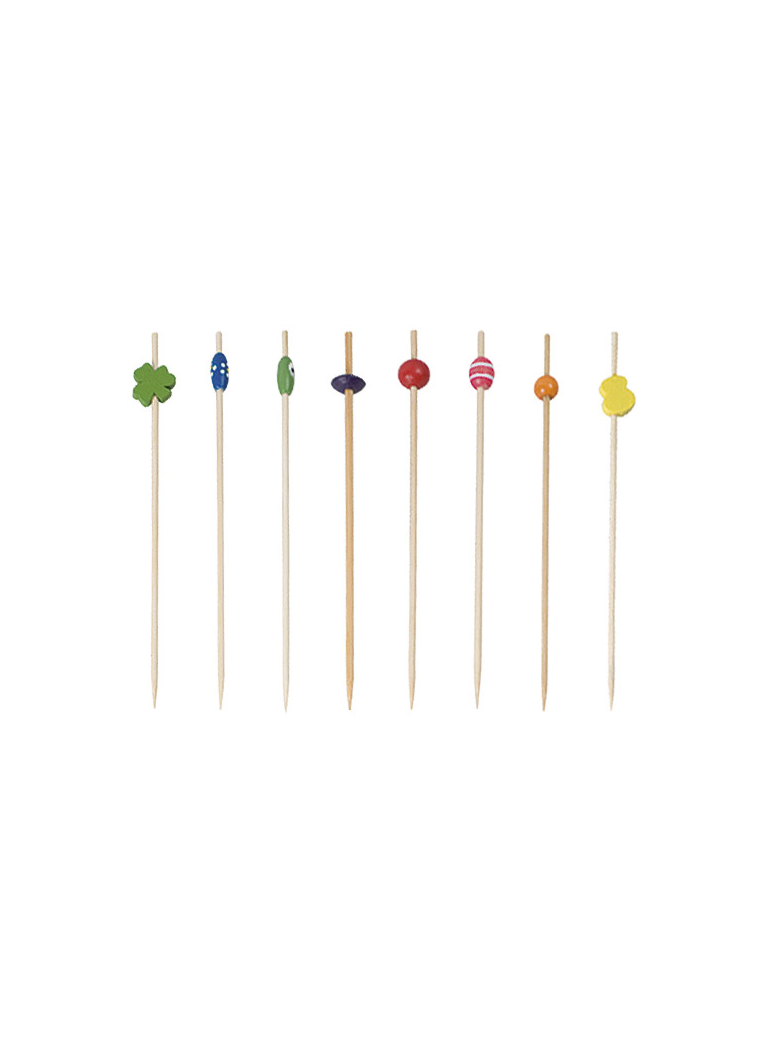 Bamboo pins 12 cm assorted (100)