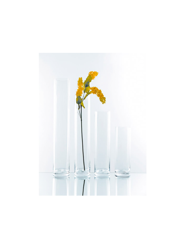 Vaza cilindras 10 x 50 cm.