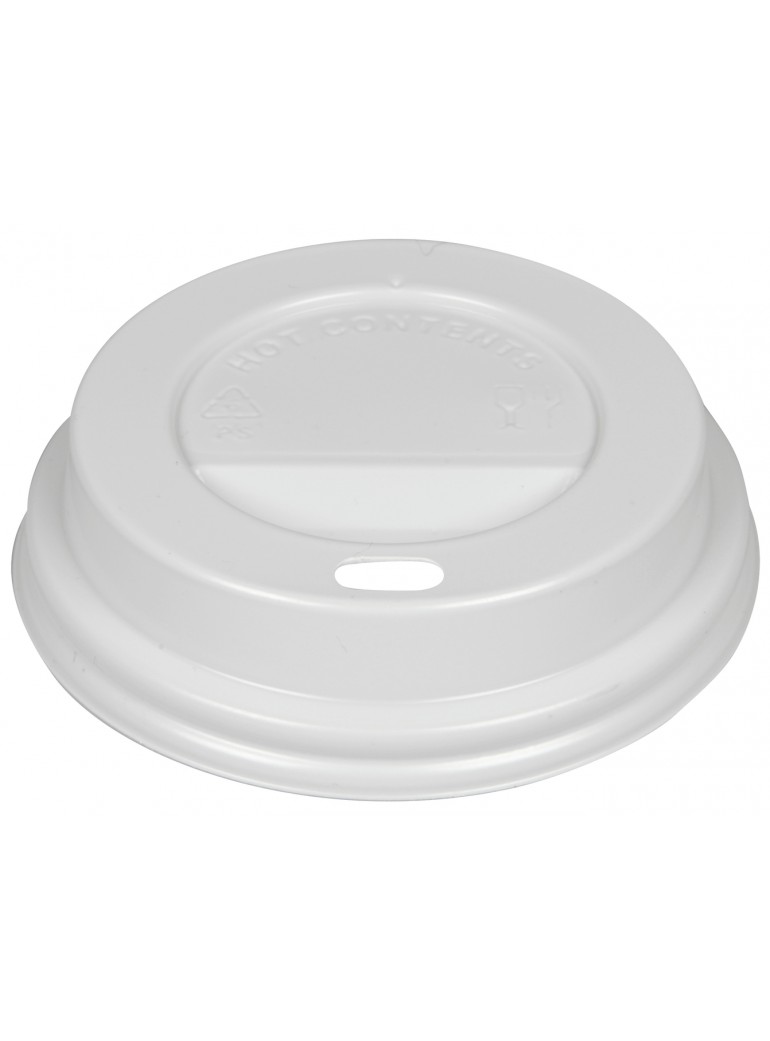 Dangteliai stiklinei pop 240 ml. BALTAS (100)